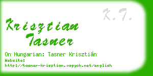 krisztian tasner business card
